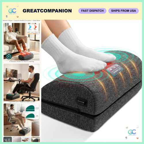Heated foot rest - foot, desk