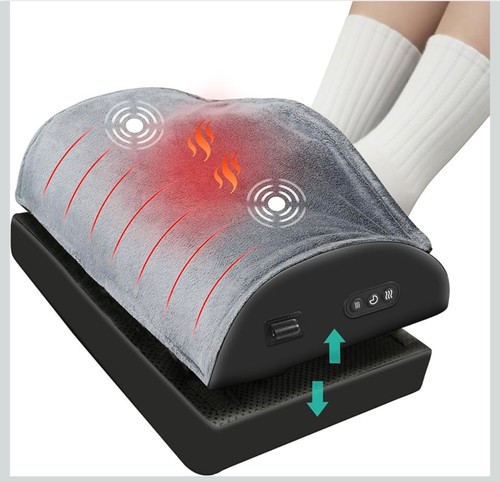 Heated foot rest for - foot,