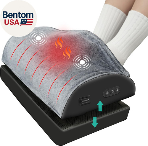 Heated foot rest under desk - foot,