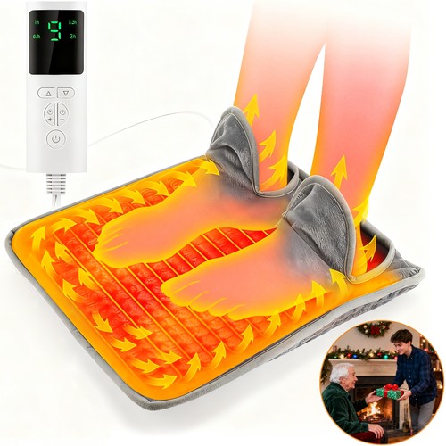 Electric heated foot warmer - heated,