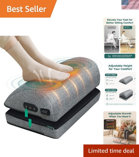 Heated foot rest under desk - under,