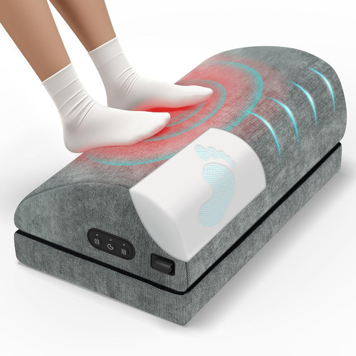 Heated foot rest for - heated, under