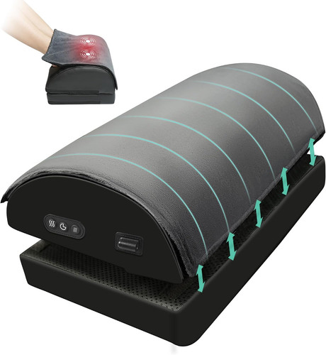 Snailax heated footrest under - footrest,