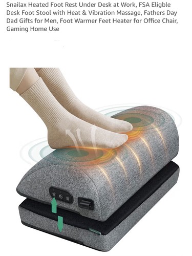 Heated foot rest - under, at